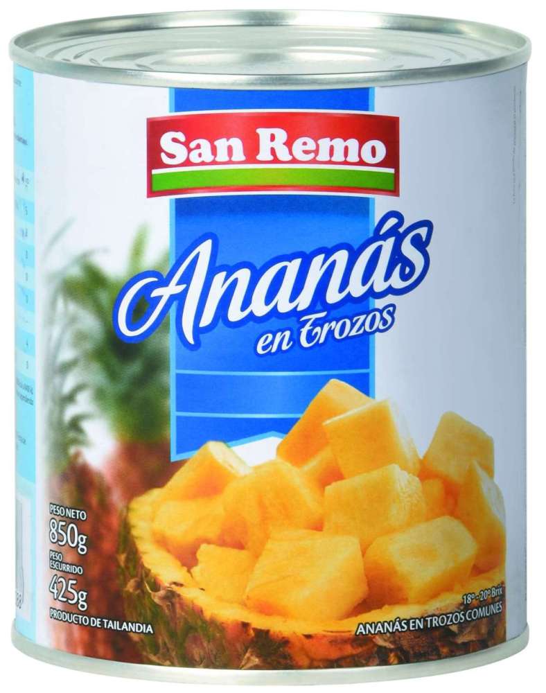 Ananá San Remo Trozos 850G