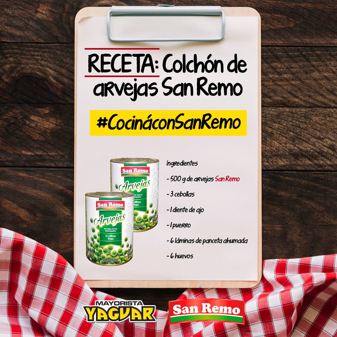 Receta de Colchón de arvejas 😋
